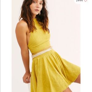 Free People skirt & crop top set - small - NWOT